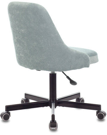 Кресло CH-340M, пятилучие металлическое, ткань, серо-голубое, 1398209