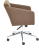 Кресло MILAN хром ткань ORLEANS, коричневый, D-6
