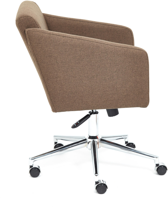 Кресло MILAN хром ткань ORLEANS, коричневый, D-6