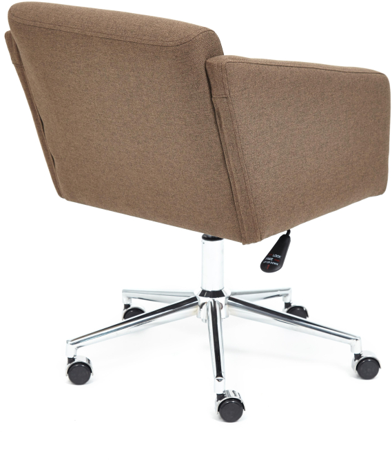 Кресло MILAN хром ткань ORLEANS, коричневый, D-6
