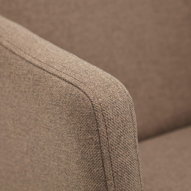 Кресло MILAN хром ткань ORLEANS, коричневый, D-6