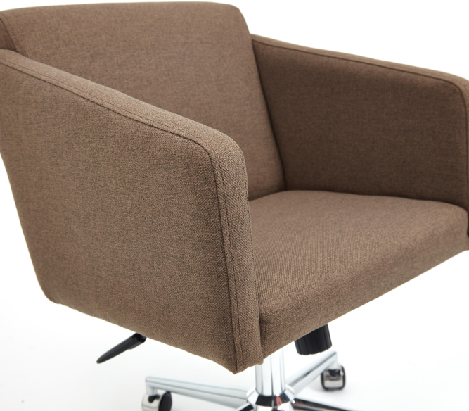 Кресло MILAN хром ткань ORLEANS, коричневый, D-6