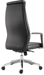 Кресло офисное BRABIX PREMIUM "Jazz EX-757", синхромеханизм, алюминий, экокожа, черное, 532489