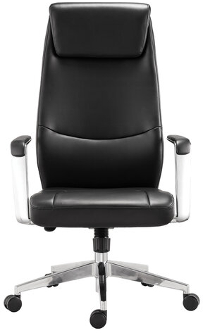 Кресло офисное BRABIX PREMIUM "Jazz EX-757", синхромеханизм, алюминий, экокожа, черное, 532489