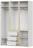 Шкаф для одежды трехстворчатый Орландо