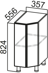 Стол-рабочий 400 (торцевой) Модус
