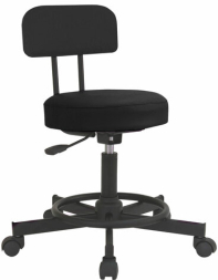 Кресло РС12, без подлокотников, кожзам, черное, РС01.00.12-201-