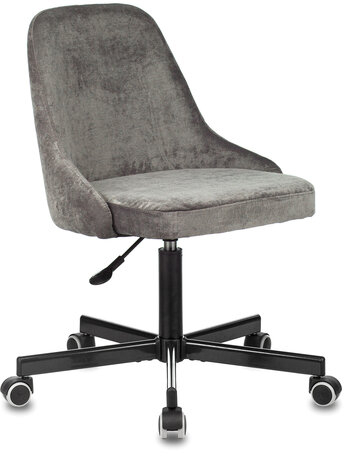 Кресло CH-340M, пятилучие металлическое, ткань, темно-серое, 1398204