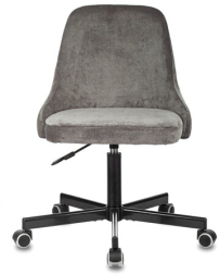 Кресло CH-340M, пятилучие металлическое, ткань, темно-серое, 1398204