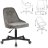 Кресло CH-340M, пятилучие металлическое, ткань, темно-серое, 1398204