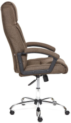 Кресло BERGAMO (хром) ткань, коричневый, 3М7-147