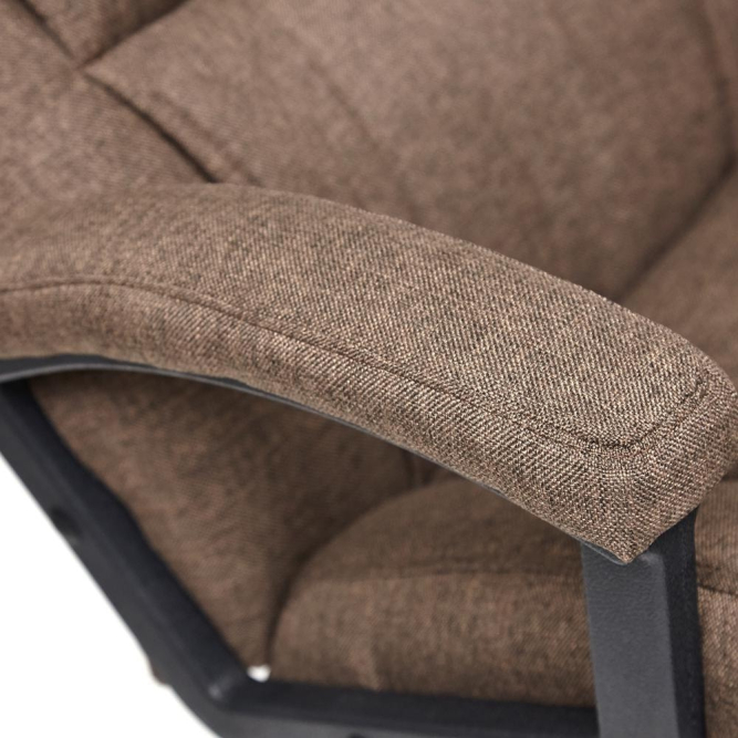 Кресло BERGAMO (хром) ткань, коричневый, 3М7-147