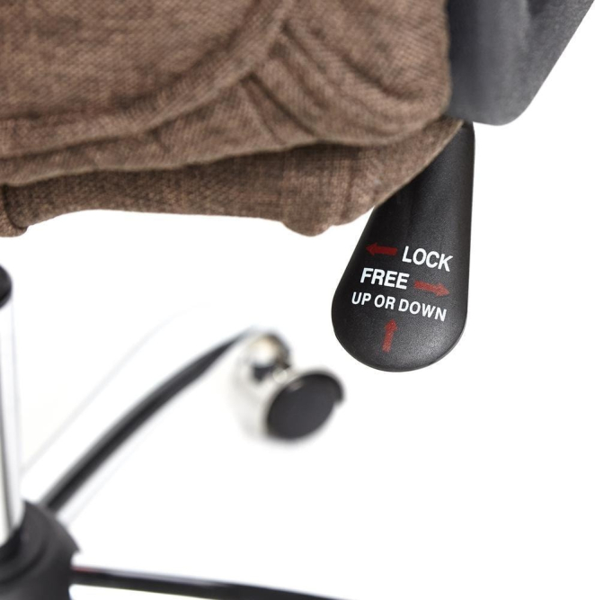 Кресло BERGAMO (хром) ткань, коричневый, 3М7-147