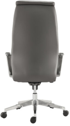 Кресло офисное BRABIX PREMIUM "Jazz EX-757", синхромеханизм, алюминий, экокожа, серое, 532490