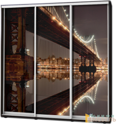 Шкаф купе 3х дв Фотопечать № 87