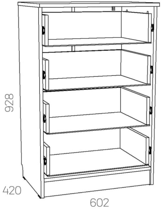Комод Оливия НМ 040.38 Х