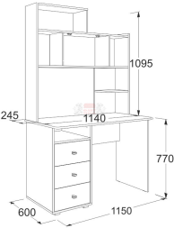 Стол письменный Омега 18