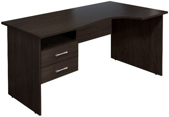 Стол кривол. с тумбой П КМ75 (СМ4П+ТМ11)