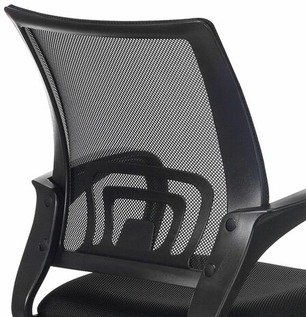 Кресло BRABIX "Fly MG-396", с подлокотниками, сетка, хром, черное, 532086