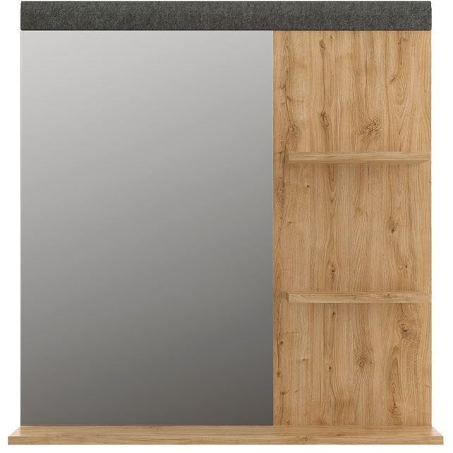 Полка настенная с зеркалом Грейс LUS 80