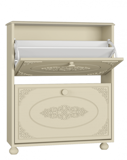 Тумба для обуви (обувница) Ассоль плюс АС-45 ваниль