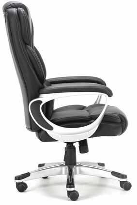 Кресло офисное BRABIX PREMIUM "Rest EX-555", пружинный блок, экокожа, черное, 531938