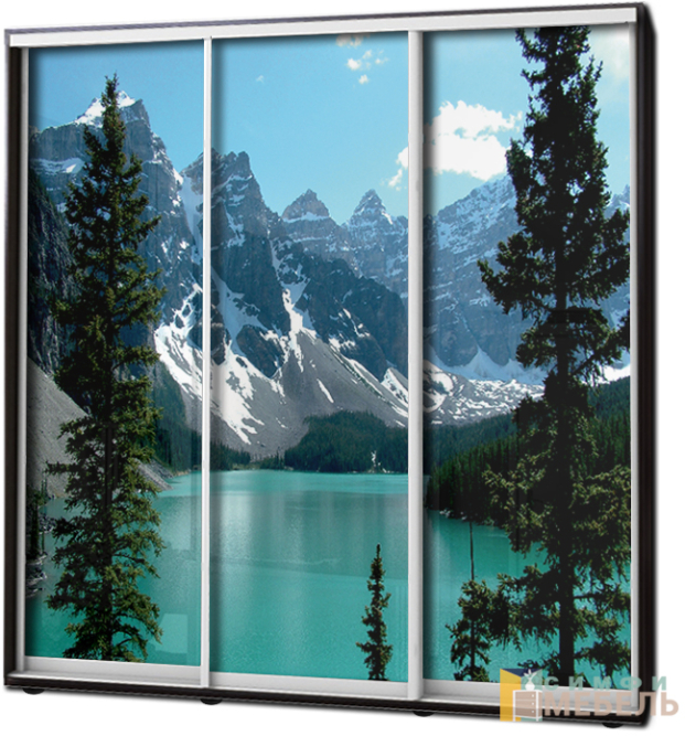 Шкаф купе 3х дв Фотопечать № 88