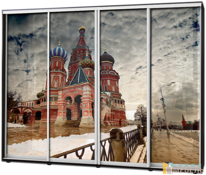 Шкаф купе 4х дв Фотопечать № 9