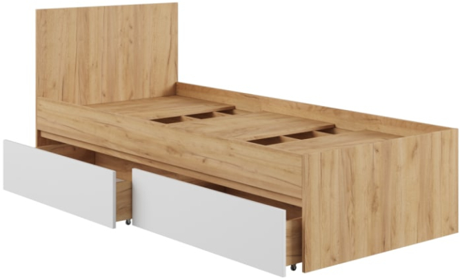 Кровать с ящиками К0.9М Мадера