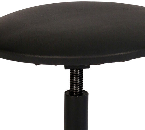 Стул кресло кассира, ресепшн РС37, на винте, без подлокотников, ткань, темно-серый