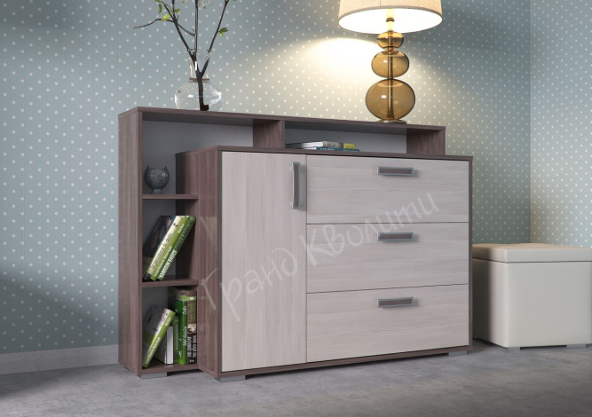 Комод с дверкой и тремя ящиками Гранд Кволити 4423