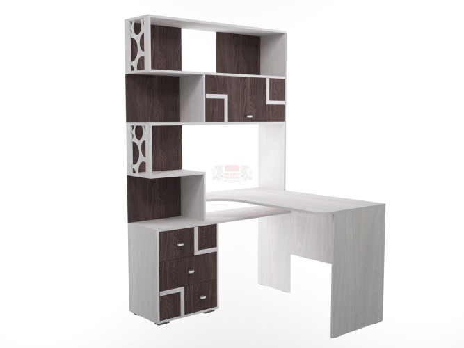 Стол письменный с надстройкой угловой "Омега 16"