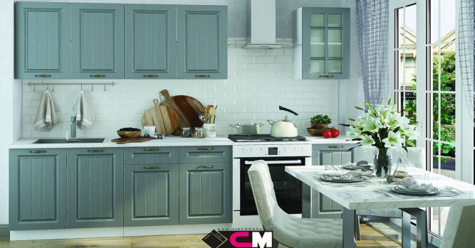 Кухня Мария Сталь  (2,6 м) модульная