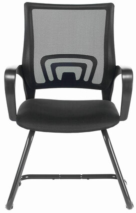 Кресло для приемных и переговорных BRABIX "Fly CF-100", черное, 532087