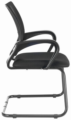 Кресло для приемных и переговорных BRABIX "Fly CF-100", черное, 532087