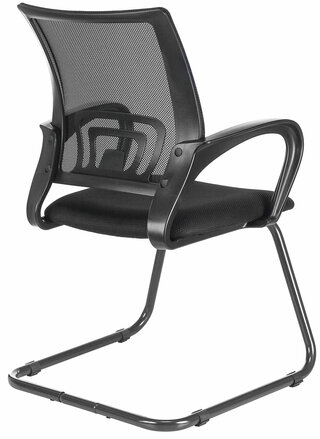 Кресло для приемных и переговорных BRABIX "Fly CF-100", черное, 532087