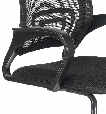 Кресло для приемных и переговорных BRABIX "Fly CF-100", черное, 532087