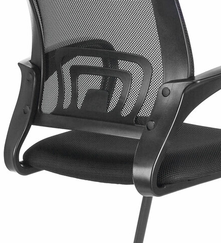 Кресло для приемных и переговорных BRABIX "Fly CF-100", черное, 532087