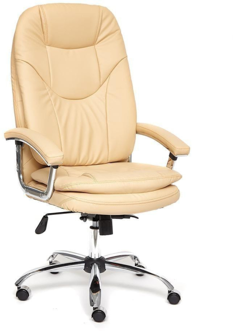 Кресло SOFTY LUX кож/зам, бежевый, 36-34