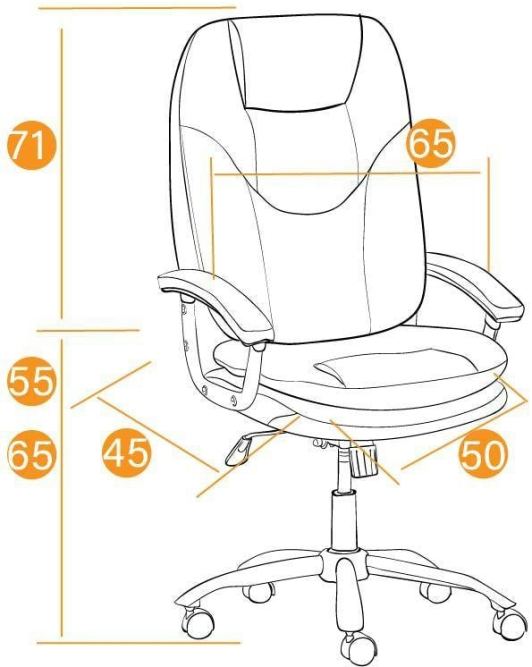 Кресло SOFTY LUX кож/зам, бежевый, 36-34
