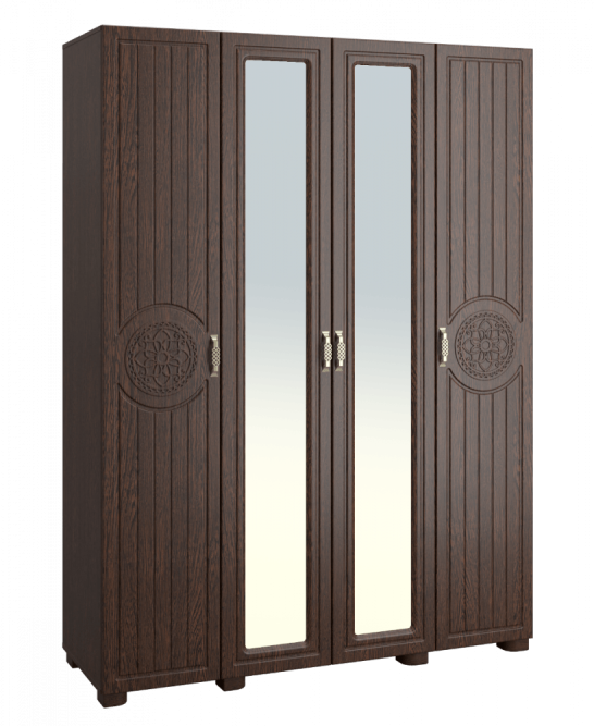 Шкаф «Монблан» МБ-25К комбинированный венге