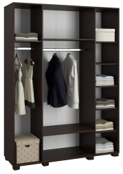 Шкаф «Монблан» МБ-25К комбинированный венге