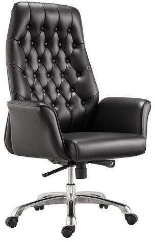 Кресло офисное BRABIX PREMIUM "Legacy EX-750", синхромеханизм, алюминий, экокожа, черное, 532492