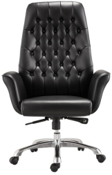 Кресло офисное BRABIX PREMIUM &quot;Legacy EX-750&quot;, синхромеханизм, алюминий, экокожа, черное, 532492