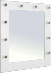 Зеркало гримерное ДримСтар ДС-40 белое дерево