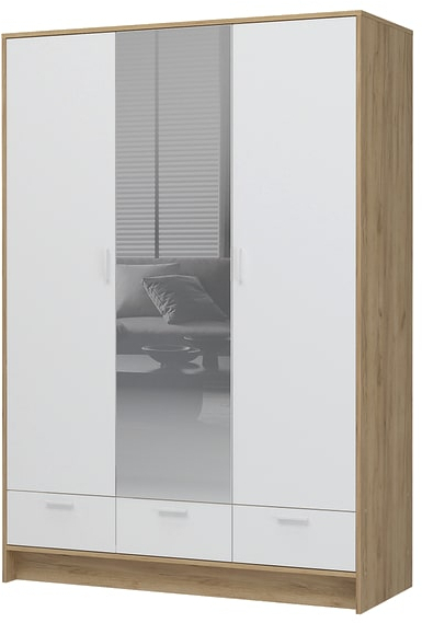 Шкаф 3-створчатый с зеркалом ШК-03 Ирис (СМ)