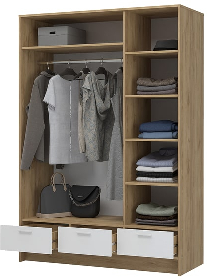 Шкаф 3-створчатый с зеркалом ШК-03 Ирис (СМ)