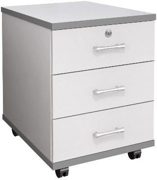 Тумба подкатная 3 ящика с замком ТМ25