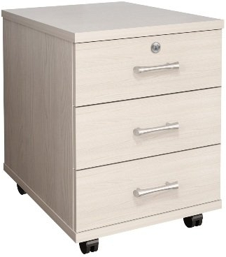 Тумба подкатная 3 ящика с замком ТМ25