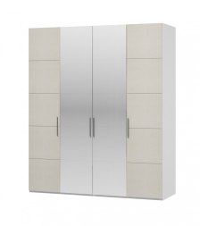Шкаф 4-х дверный Вива ( ШР-1 + ШР-2+ ШР-1 с зеркалами )